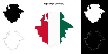 Tepalcingo belediyesi (Morelos) ana hat haritası seti