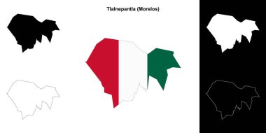 Tlalnepantla belediyesi (Morelos) ana hat haritası seti