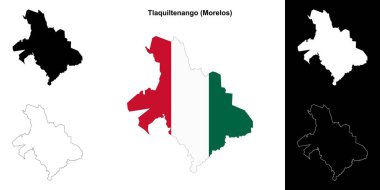 Tlaquiltenango belediyesi (Morelos) ana hat haritası seti