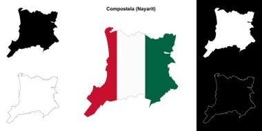 Compostela belediyesi (Nayarit) ana hat haritası seti