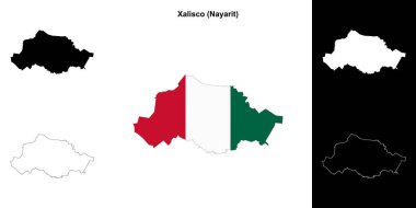 Xalisco belediyesi (Nayarit) ana hat haritası seti