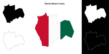 Garcia belediyesi (Nuevo Leon) ana hat haritası seti