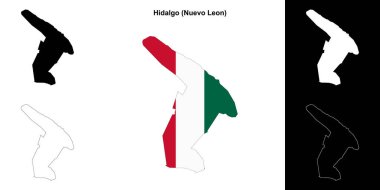Hidalgo belediyesi (Nuevo Leon) ana hat haritası seti