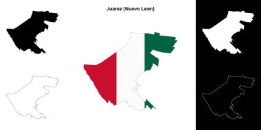 Juarez belediyesi (Nuevo Leon) ana hat haritası seti