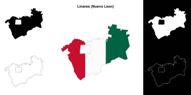 Linares belediyesi (Nuevo Leon) ana hat haritası seti