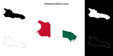 Pesqueria belediyesi (Nuevo Leon) ana hat haritası seti