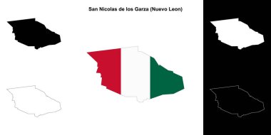 San Nicolas de los Garza Belediyesi (Nuevo Leon) ana hat haritası