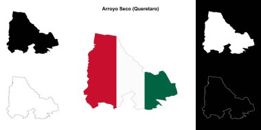 Arroyo Seco belediyesi (Queretaro) ana hat haritası seti