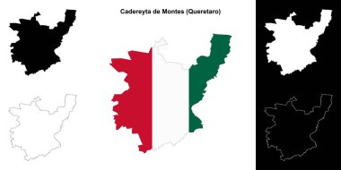 Cadereyta de Montes belediyesi (Queretaro) ana hat haritası seti