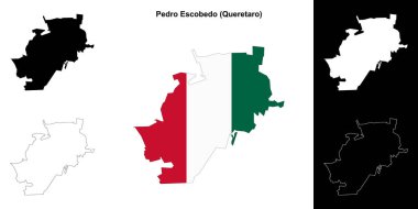 Pedro Escobedo belediyesi (Queretaro) ana hat haritası seti