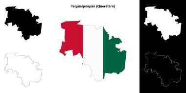 Tequisquiapan belediyesi (Queretaro) ana hat haritası seti