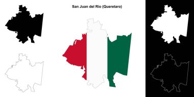 San Juan del Rio belediyesi (Queretaro) ana hat haritası seti
