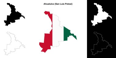 Ahualulco belediyesi (San Luis Potosi) ana hat haritası seti