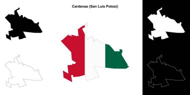 Cardenas belediyesi (San Luis Potosi) ana hat haritası belirlendi