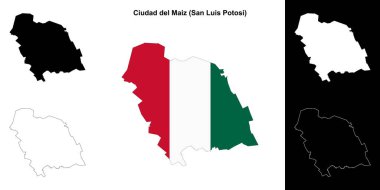 Ciudad del Maiz belediyesi (San Luis Potosi) ana hat haritası seti