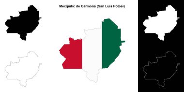 Mexicquitic de Carmona belediyesi (San Luis Potosi) ana hat haritası seti