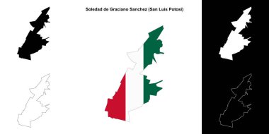 Soledad de Graciano Sanchez Belediyesi (San Luis Potosi) ana hat haritası