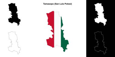 Tamasopo belediyesi (San Luis Potosi) ana hat haritası seti