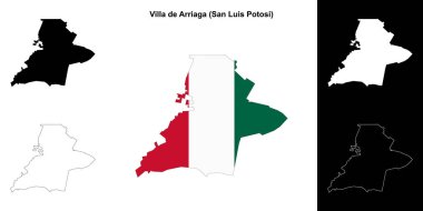 Villa de Arriaga belediyesi (San Luis Potosi) ana hat haritası seti