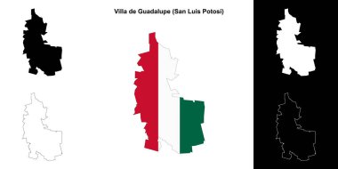 Villa de Guadalupe belediyesi (San Luis Potosi) ana hat haritası seti