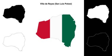 Villa de Reyes belediyesi (San Luis Potosi) ana hat haritası seti