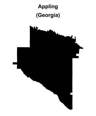 Appling County (Gürcistan) boş ana hat haritası
