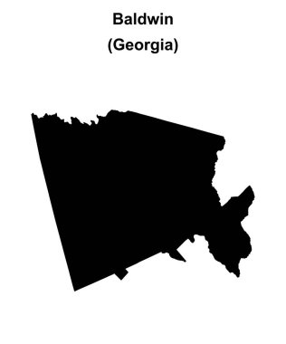 Baldwin İlçesi (Gürcistan) haritası boş