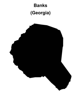 Banks County (Gürcistan) boş ana hat haritası
