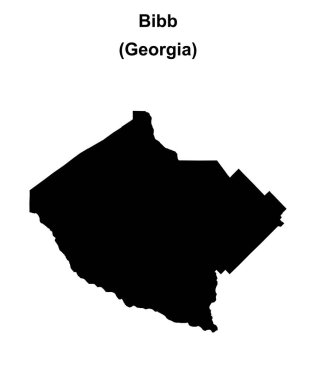 Bibb County (Gürcistan) boş ana hat haritası