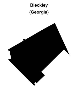 Bleckley County (Gürcistan) boş ana hat haritası