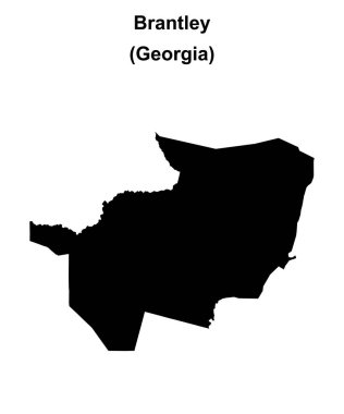 Brantley County (Gürcistan) boş ana hat haritası