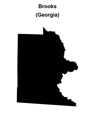 Brooks County (Gürcistan) boş ana hat haritası