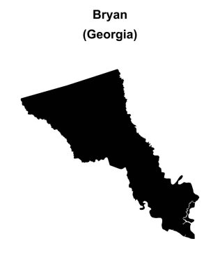 Bryan County (Gürcistan) boş ana hat haritası
