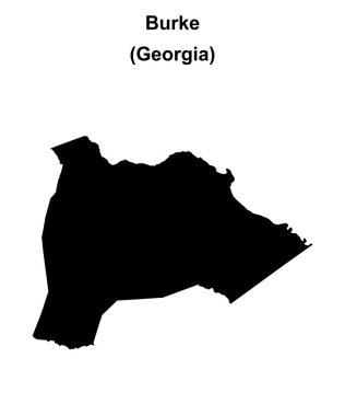 Burke County (Gürcistan) boş ana hat haritası