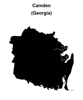 Camden County (Gürcistan) boş ana hat haritası