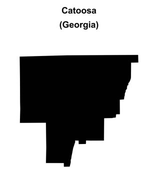 Catoosa İlçesi (Gürcistan) haritası boş