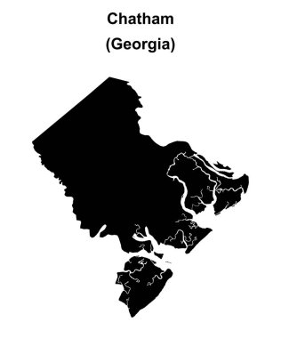 Chatham İlçesi (Gürcistan) haritası boş