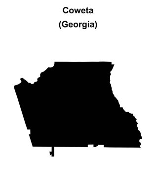 Coweta İlçesi (Gürcistan) haritası boş