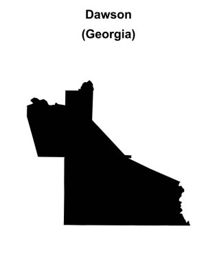 Dawson County (Georgia) boş ana hat haritası