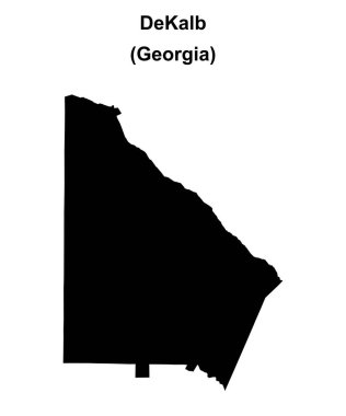 DeKalb İlçesi (Gürcistan) haritası boş