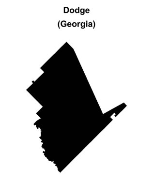 Dodge County (Gürcistan) boş ana hat haritası