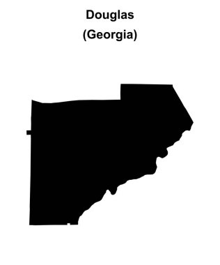 Douglas County (Gürcistan) boş ana hat haritası