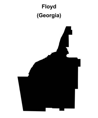 Floyd County (Gürcistan) boş ana hat haritası