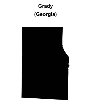 Grady County (Gürcistan) boş ana hat haritası