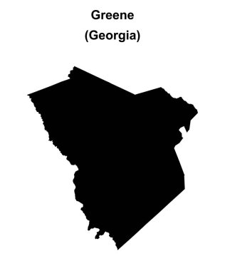 Greene County (Gürcistan) boş ana hat haritası