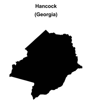 Hancock İlçesi (Gürcistan) boş ana hat haritası