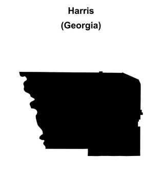 Harris County (Gürcistan) boş ana hat haritası