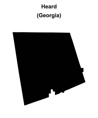 Heard County (Gürcistan) boş ana hat haritası