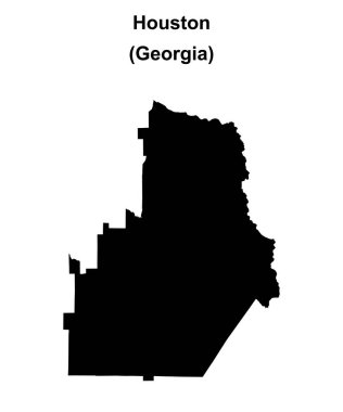 Houston İlçesi (Gürcistan) boş ana hat haritası
