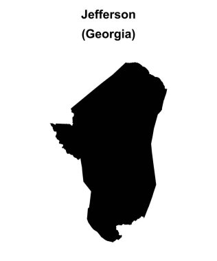 Jefferson County (Gürcistan) boş ana hat haritası